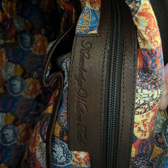Robert Graham Brown Leather Messenger Bag